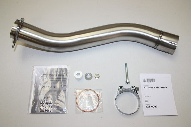 IXIL(イクシル) スリップオンマフラー 393mm マットポリッシュ SOVS オーバル 130×100 mm YZF1000 R-1 '02-03 (RN09)