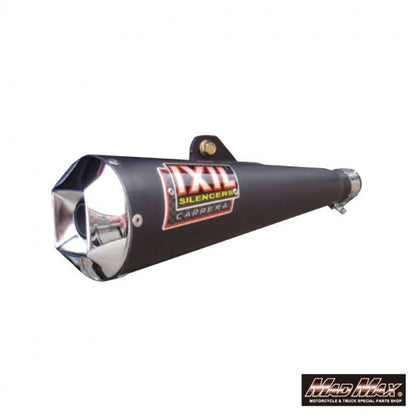 IXIL(イクシル) フルEXマフラー 380mm ブラックHTペイント OVC9B 円錐形 ジョグ100 フォース100