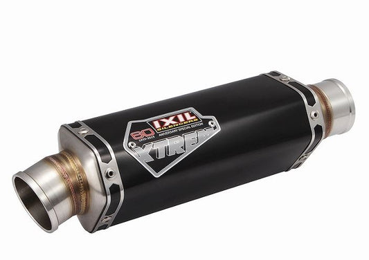 IXIL(イクシル) フルEXマフラー スタンダード 393mm ブラックHTペイント OVS1B Trpezoid(台形) エキサイター150