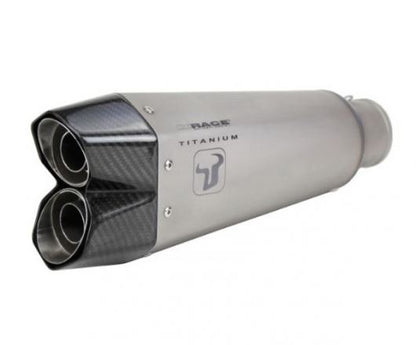 IXRACE Slip-On Muffler 375mm Matte Polish M10 Hexagon Dual End Aprilia GPR 150