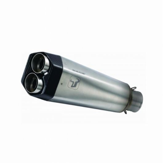 IXRACE Slip-On Exhaust 375mm Matte Polished M9 Hexagon Dual-End Benelli BN 600 2020