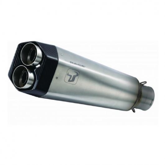 IXRACE スリップオンマフラー 375mm マットポリッシュ M9 ヘキサゴン デュアルエンド CF MOTO NK 800 2022