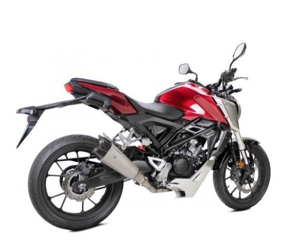IXRACE Full Exhaust System 375mm Matte Polished M10 Hexagon Dual-End CB125R 2018