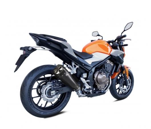IXRACE スリップオンマフラー 375mm マットブラック M9B ヘキサゴン デュアルエンド CB500X 2019