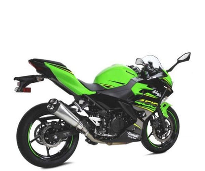 IXRACE Slip-On Muffler 375mm Matte Polish M9 Hexagonal Dual End Ninja 400 2018