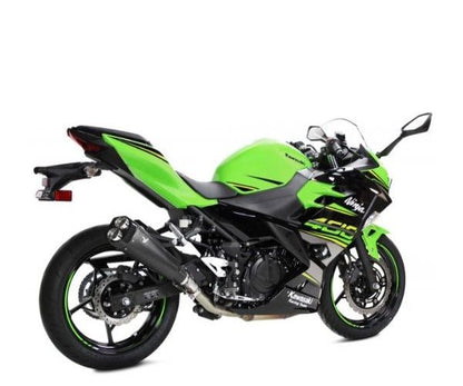 IXRACE スリップオンマフラー 375mm マットブラック M9B ヘキサゴン デュアルエンド ニンジャ400 2018