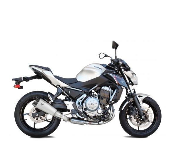 IXRACE フルEXマフラー 375mm マットポリッシュ M10 ヘキサゴン デュアルエンド Z650/ニンジャ650 '17-'18