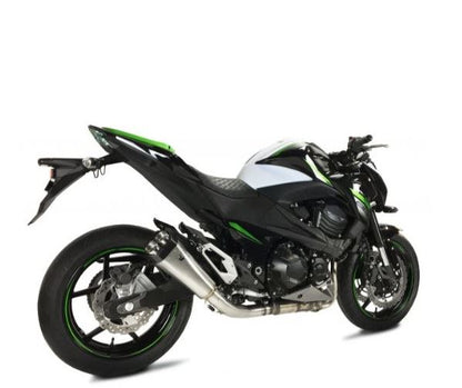 IXRACE スリップオンマフラー 375mm マットポリッシュ M9 ヘキサゴン デュアルエンド Z800 e '13-'16