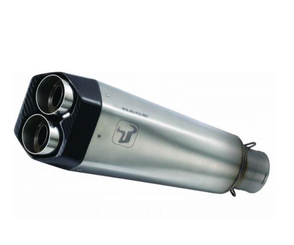 IXRACE Slip-On Exhaust 375mm Matte Polish M9 Hexagon Dual-End Z900RS 2018