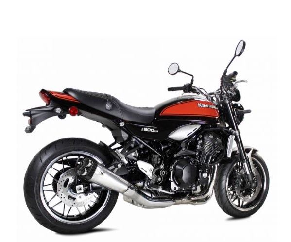 IXRACE Slip-On Exhaust 375mm Matte Polish M9 Hexagon Dual-End Z900RS 2018