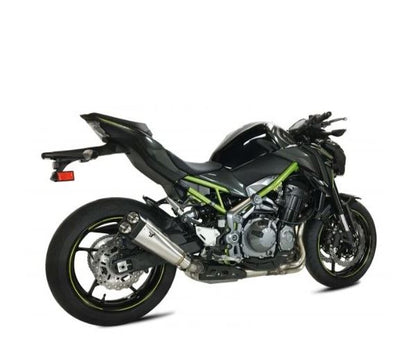 IXRACE Slip-On Exhaust 375mm Matte Polish M9 Hexagon Dual End Z900 '16-'18