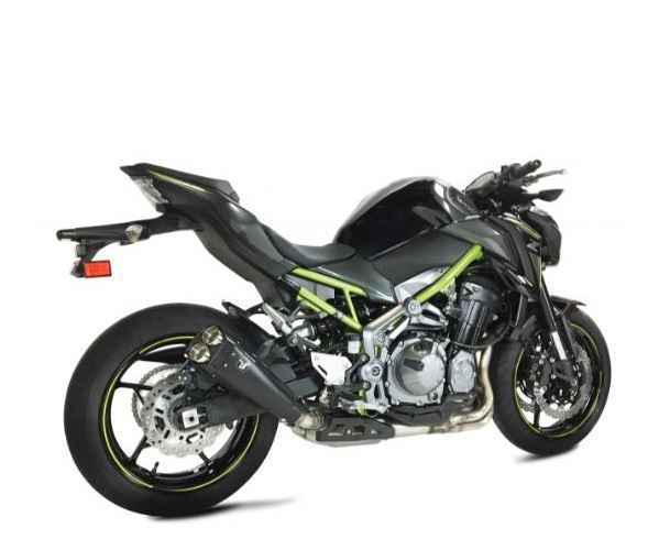 IXRACE スリップオンマフラー 375mm マットブラック M9B ヘキサゴン デュアルエンド Z900 '16-'18