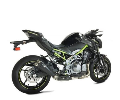 IXRACE スリップオンマフラー 375mm マットブラック M9B ヘキサゴン デュアルエンド Z900 '16-'18