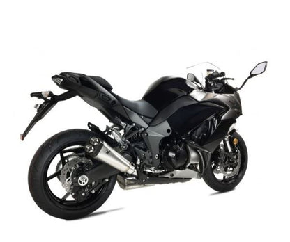 IXRACE Slip-On Exhaust Dual 375mm Matte Polished M9 Hexagon Dual-End for Z1000/SX '10-'18