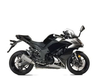 IXRACE スリップオンマフラー 左右2本出し 375mm マットポリッシュ M10 ヘキサゴン デュアルエンド Z1000/SX '10-'18