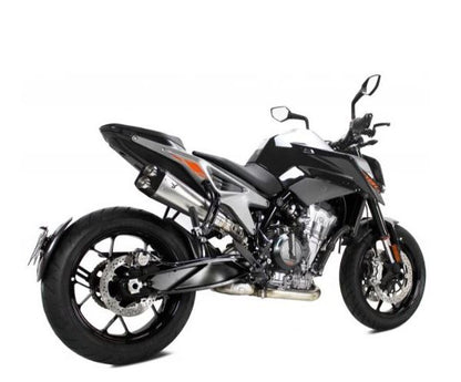 IXRACE スリップオンマフラー 375mm マットポリッシュ M9 ヘキサゴン デュアルエンド デューク790 2018