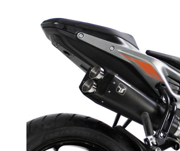 IXRACE スリップオンマフラー 375mm マットブラック M9B ヘキサゴン デュアルエンド デューク790 2018