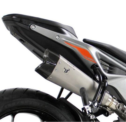 IXRACE スリップオンマフラー 375mm マットポリッシュ M10 ヘキサゴン デュアルエンド デューク790 2018