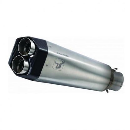 IXRACE スリップオンマフラー 375mm マットポリッシュ M9 ヘキサゴン デュアルエンド ハーレーダビッドソン X350