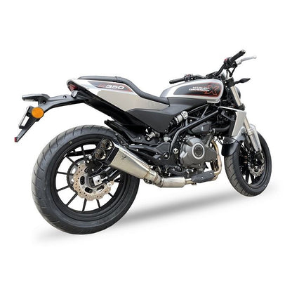 IXRACE スリップオンマフラー 375mm マットポリッシュ M9 ヘキサゴン デュアルエンド ハーレーダビッドソン X350