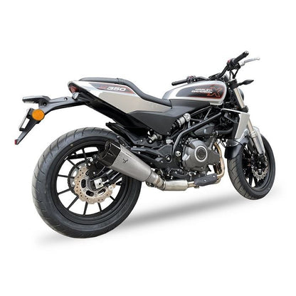 IXRACE スリップオンマフラー 375mm マットポリッシュ M10 ヘキサゴン デュアルエンド ハーレーダビッドソン X350