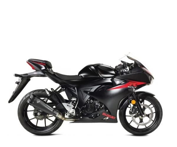 IXRACE フルEXマフラー 375 mm マットブラック M9B ヘキサゴン デュアルエンド GSX-R 125/GSX-S 125 '17-'18