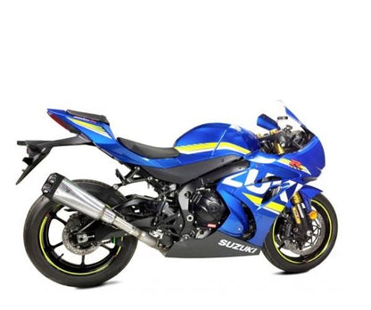 IXRACE スリップオンマフラー 375 mm マットポリッシュ M9 ヘキサゴン デュアルエンド GSX-R1000 '17-'18
