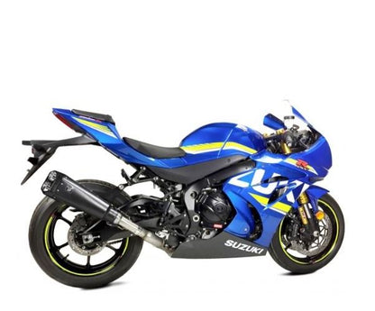 IXRACE スリップオンマフラー 375 mm マットブラック M9B ヘキサゴン デュアルエンド GSX-R1000 '17-'18