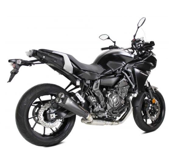 IXRACE フルEXマフラー 375 mm マットブラック M9B ヘキサゴン デュアルエンド トレーサー700 '17-'18