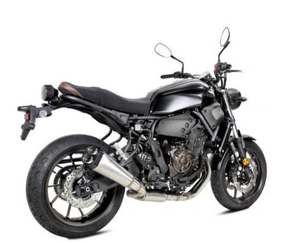 IXRACE フルEXマフラー 375 mm マットポリッシュ M9 ヘキサゴン デュアルエンド XSR700 '16-'18