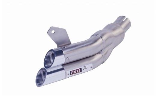 IXIL(イクシル) フルEXマフラー 305mm マットポリッシュ L2X デュアルラウンド 45mm MSX125 '13-'16