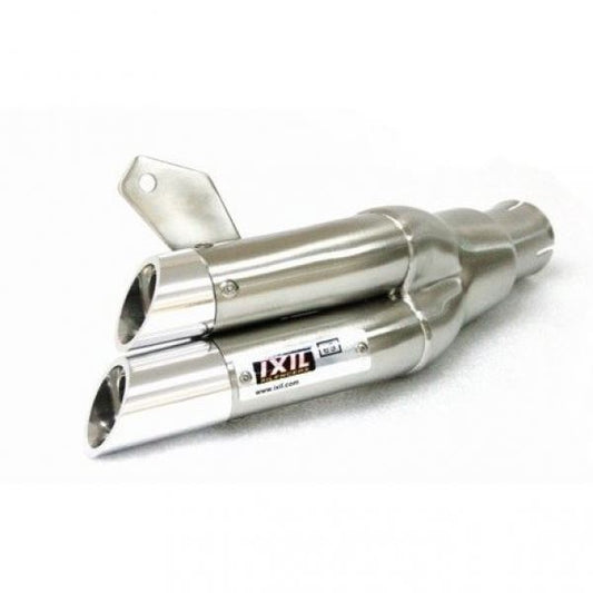 IXIL(イクシル) スリップオンマフラー ステンレス 185mm マットポリッシュ デュアルラウンド 45mm CBR125R 11-12