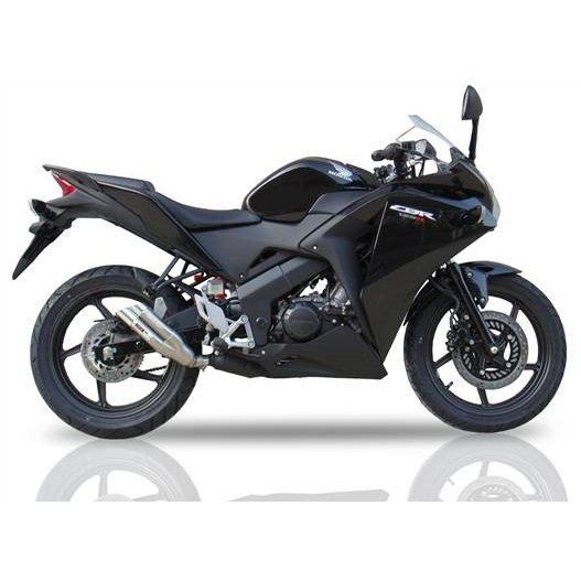 IXIL(イクシル) スリップオンマフラー ステンレス 185mm マットポリッシュ デュアルラウンド 45mm CBR125R 11-12