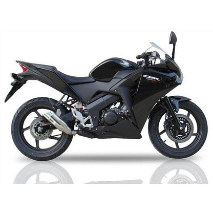 IXIL(イクシル) スリップオンマフラー ステンレス 185mm マットポリッシュ デュアルラウンド 45mm CBR125R 11-12