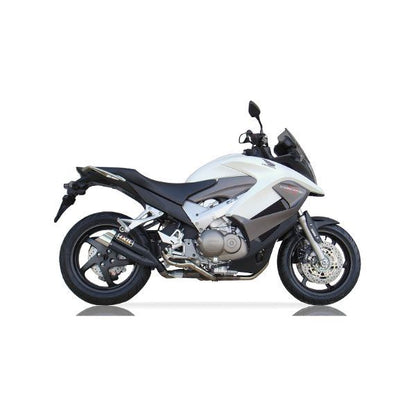 IXIL(イクシル) スリップオンマフラー 430mm ブラックHTペイント L3XB デュアルラウンド 50mm VFR800X クロスランナー '11-'14