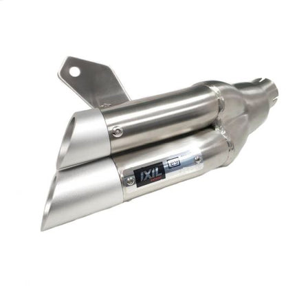 IXIL(イクシル) スリップオンマフラー 305mm マットポリッシュ L2X デュアルラウンド 45mm CB1000R '08-'16