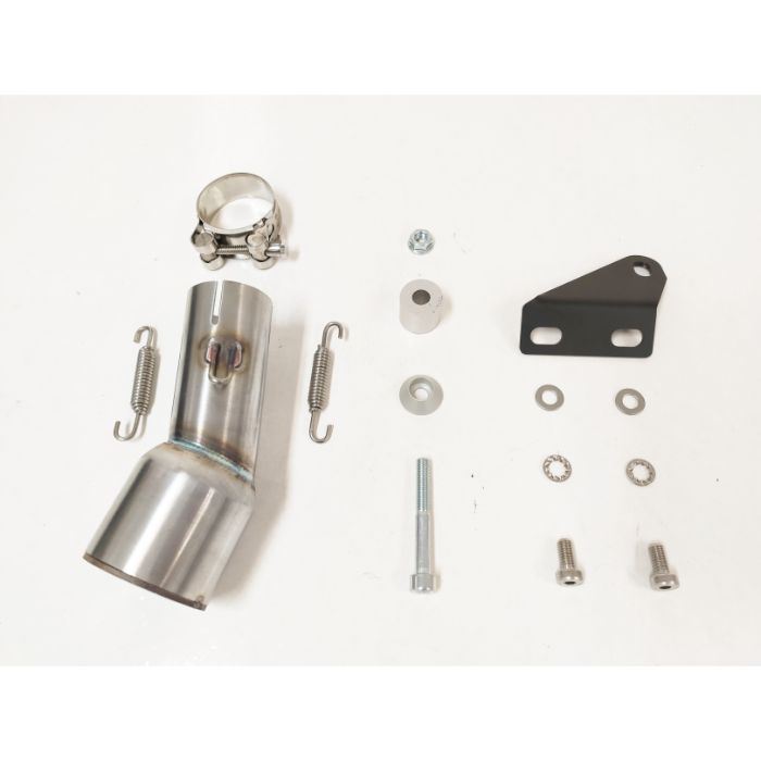 IXIL(イクシル) スリップオンマフラー 289mm ブラックHTペイント L3N デュアルラウンド 60mm ニンジャ400 '18-'19