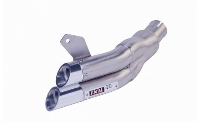 IXIL(イクシル) フルEXマフラー 305mm マットポリッシュ L2X デュアルラウンド 45mm Z125