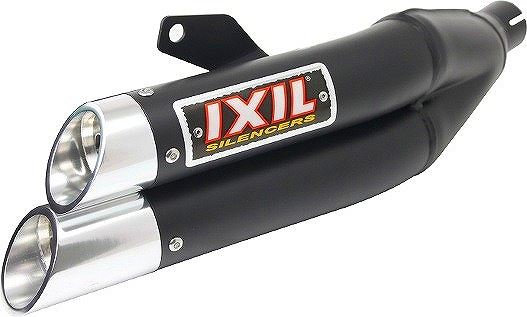 IXIL(イクシル) スリップオンマフラー 430mm ブラックHTペイント L3XB デュアルラウンド 50mm ニンジャ250 SL(15)