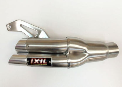 IXIL(イクシル) スリップオンマフラー 305mm マットポリッシュ L2X デュアルラウンド 45mm ZX10R 08-10 (ZXT00E)