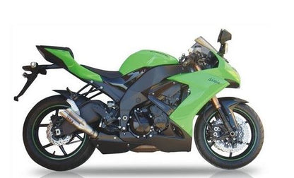 IXIL(イクシル) スリップオンマフラー 305mm マットポリッシュ L2X デュアルラウンド 45mm ZX10R 08-10 (ZXT00E)