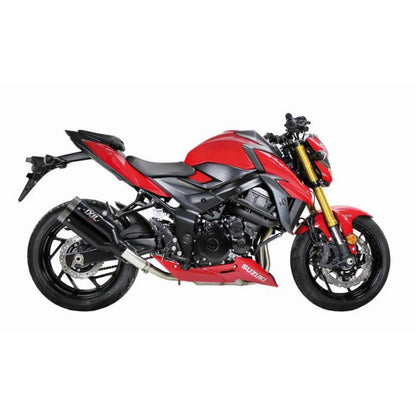 IXIL(イクシル) スリップオンマフラー 289mm ブラックHTペイント L3N デュアルラウンド 60mm GSR750 '11-16 GSX-S750 '17-19