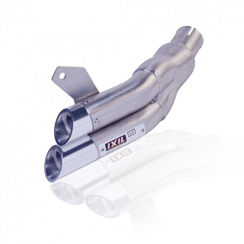 IXIL(イクシル) スリップオンマフラー 185mm マットポリッシュ L2X ラウンド 45mm GSX600R '11-15