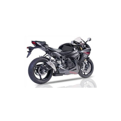 IXIL(イクシル) スリップオンマフラー 305mm マットポリッシュ L2X デュアルラウンド 45mm GSX600R GSX750R '11-15