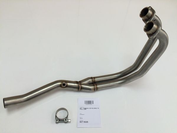 IXIL Full Exhaust Muffler 430mm Black HT Paint L3X Dual Round 50mm R25/R3 '15-16
