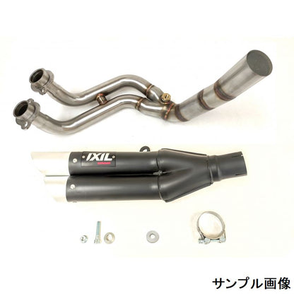 IXIL(イクシル) フルEXマフラー 430mm ブラックHTペイント L3XB デュアルラウンド 50mm R7 2022