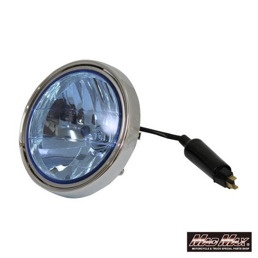 φ180 マルチリフレクター ヘッドライト ブルーレンズ カワサキ車用