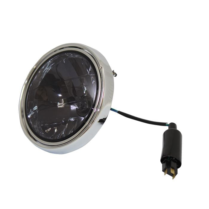 φ180 Multi-reflector Headlight, Smoked Lens for Kawasaki Models