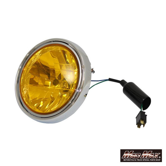 φ180 マルチリフレクター ヘッドライト イエローレンズ カワサキ車用