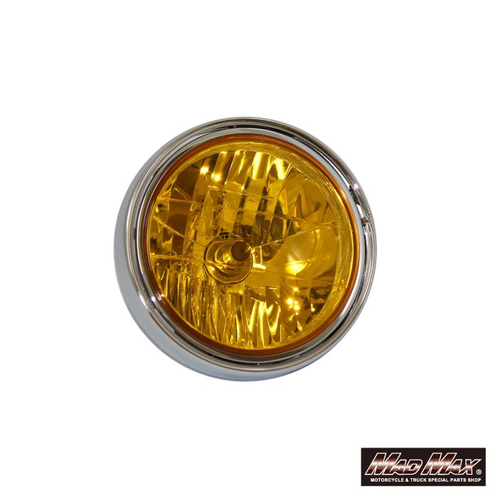 φ180 Multi-Reflector Headlight Yellow Lens for Kawasaki